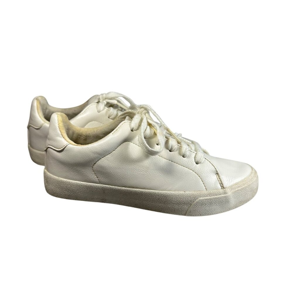 Hollister Womens White Lace-Up Sneakers Size 6.5 Casual Shoes Athletic Preppy - Picture 5 of 11